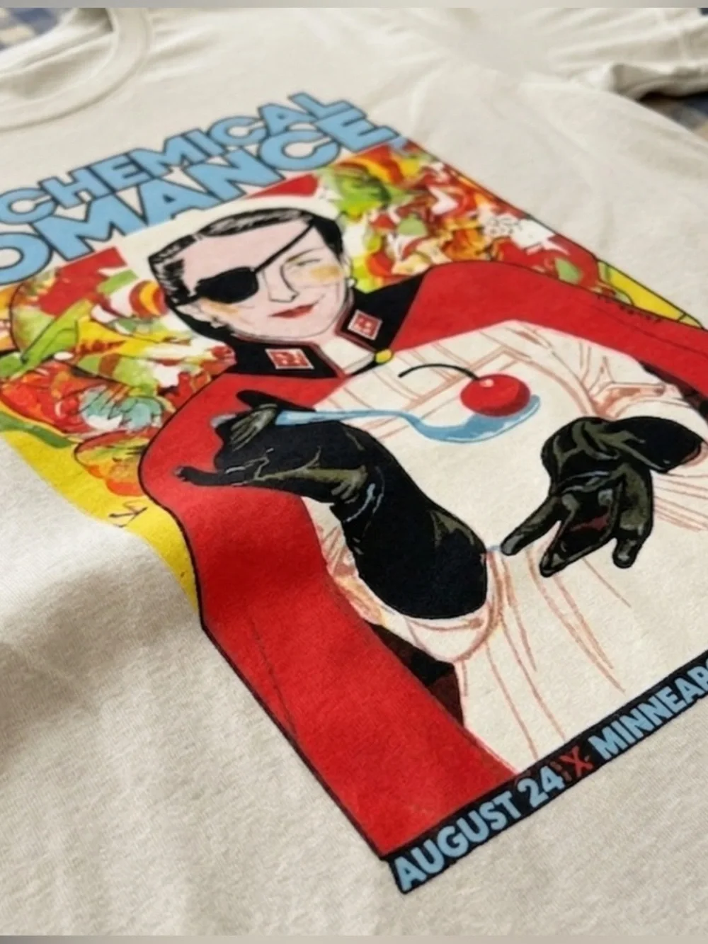 Vintage Chemical Romance Graphic Tee - White Retro 70s